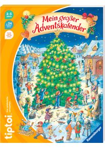 Spielzeug-Adventskalender Ravensburger "tiptoi Mein gro&szlig;er Adventskalender", bunt, Adventskalender, KinderB:33,5cm H:1,5cm T:44cm, Spielzeug-Adventskalender, B:33,5cm H:1,5cm T:44cm, Topseller