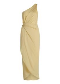 Abendkleid Vera Mont "Abendkleid mit Raffung", Damen, Gr. 36, EURO, gelb (sunlight), Obermaterial: 100% Polyester PES., Kleider Abendkleid