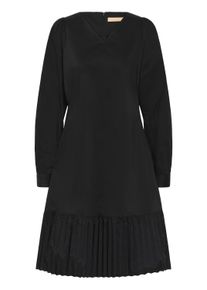 Midikleid Culture "Damen Kleid CUolana", Damen, Gr. XL, N-Gr, schwarz, Obermaterial: 65% Baumwolle CO. 33% Polyester PES. 2% Elasthan EL., Kleider Midikleid