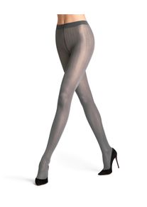 Feinstrumpfhose Falke "Slick Skin", Damen, Gr. S, grau (flanell (3210)), Obermaterial: 96% Polyamid PA. 4% Elasthan EL., Strumpfhosen Feinstrumpfhose