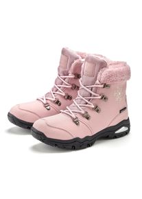 Winterstiefelette Lascana "Winterboots, Outdoorstiefelette, Stiefel, Stiefelette, Schneestiefel", Damen, Gr. 41, w&auml;rmend, rosa, Obermaterial: 100% Synthetik. Decksohle: 100% Polyester. Futter: 100% Polyester. Laufsohle: 100% Synthetik, gemustert, unifarben, Basic, Schuhe Winterstiefelette, mit wind-& wasserabweisender Tex-Membran