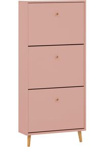 Schuhschrank Schildmeyer "Bjarne, Schuhschrank, Made in Germany, B: 60 cm", rosa (apricot), B:59,8cm H:131cm T:19,5cm, FSC-zertifizierter Holzwerkstoff, Schr&auml;nke, Schuhschrank, Solide Verarbeitung - Dieses Produkt ist in Deutschland gefertigt