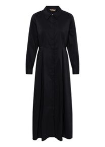 Midikleid Culture "Damen Kleid CUpernilla", Damen, Gr. XXL, N-Gr, schwarz, Obermaterial: 65% Baumwolle CO. 33% Polyester PES. 2% Elasthan EL., Kleider Midikleid