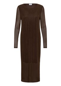 Midikleid Saint Tropez "Damen Kleid AadySZ", Damen, Gr. S, N-Gr, rot (chocolate plum melange), Obermaterial: 96% Polyester PES. 4% Elasthan EL., Kleider Midikleid