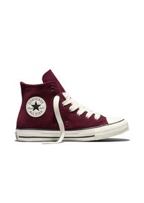 Sneaker Converse "Chuck Taylor All Star", Damen, Gr. 42, Synthetik, deep bordeaux, egret, schwarz, Leder, Schuhe Sneaker, wasserdichtes Wildleder, gef&uuml;ttert und breite Laces
