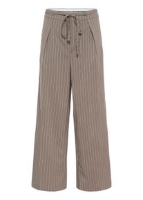 Marlene-Hose Kaffe "Damen Hose KAmeril", Damen, Gr. 40, N-Gr, beige (beige pinstripe), Obermaterial: 78% Polyester PES. 20% Viskose CV. 2% Elasthan EL., Hosen Marlene-Hose