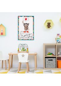 Leinwandbild LUCKYLINDE "Sei geliebt auf Ewigkeit", bunt (farbe bild(er): bunt), B:30cm H:40cm T:2cm, Canvas, Holzrahmen, Bilder, Leinwandbild, Exklusive JANOSCH Kindermotive