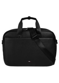 Aktentasche Bugatti "Bugatti Herren, Damen RICO echt Leder", Gr. B/H/T: 40cm x 28cm x 7cm onesize, schwarz, Lederimitat, leicht gl&auml;nzend, unifarben, Taschen Aktentasche, echt Leder