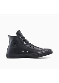 Sneaker Converse "CHUCK TAYLOR ALL STAR", Damen, Gr. 38, atmungsaktiv, schwarz, schwarz, schwarz, Leder, Schuhe Sneaker, wasserabweisend