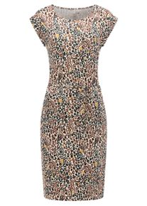 Sommerkleid Ragwear "Sommerkleid Taggien Print", Damen, Gr. S, N-Gr, braun (braun26), Obermaterial: 95% Viskose CV. 5% Elasthan EL., Kleider Sommerkleid