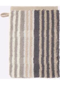 Caw&ouml; Handtuch CAW&Ouml; Gr. 4, bunt (sesam, gemustert), B/L: 16cmx22cm, 1 Stk., Waschlappen, 100% Baumwolle, Handt&uuml;cher, Handtuch
