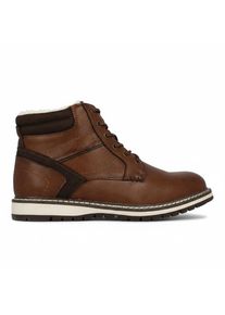 Winterstiefel Wrangler "LIAM MEN MID", Herren, Gr. 41, Textil, braun (tortoise shell), Synthetik, Schuhe Winterstiefel