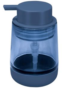 Seifenspender Kleine Wolke "Belly", blau, B:8,4cm H:12,6cm L:8,4cm T:8,4cm, Glas, Dosierspender, Seifenspender