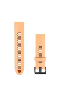 GARMIN Smartwatch-Armband "QuickFit Silikon Armband 20 mm", shell pink, autumn orange, 25cm, Uhrenarmb&auml;nder, Smartwatch-Armband