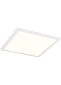 REALITY LEUCHTEN LED Deckenleuchte "SIRIUS, LED Deckenlampe mit Bewegungsmelder, D&auml;mmerungssensor IP20", wei&szlig; (wei&szlig; matt), 1, H: 6cm, 1 Stk., Leuchten, als Wandleuchte oder Deckenleuchte indoor montierbar, 2050 Lumen 3000K, LED Deckenleuchte