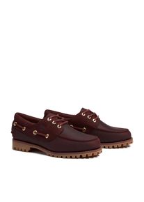 Bootsschuh Timberland "Timberland AUTHENTIC - BOAT SHOE", Damen, Gr. 38, Leder, rot (burgundy full grain), Schuhe Bootsschuh