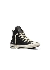 Sneaker Converse "Chuck Taylor All Star", Damen, Gr. 41, Synthetik, schwarz-wei&szlig; (schwarz, egret, silber), Leder, Schuhe Sneaker, aus Leder