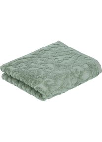Handtuch Vossen "Fidelio", gr&uuml;n (soft gr&uuml;n), B:50cm L:100cm, Walkfrottier, Obermaterial: 100% Baumwolle, Handt&uuml;cher, Handtuch, ultra flauschige Qualit&auml;t