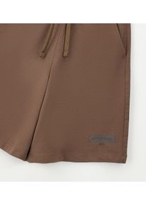 Sportanzug IDO "GIRLSUMMER SHORT", M&auml;dchen, Gr. 152, braun (schwarz braun), 100% Baumwolle, Sportanz&uuml;ge Sportanzug