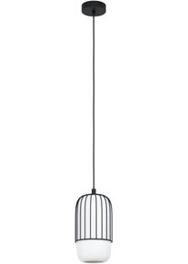 EGLO H&auml;ngeleuchte "MULEGES", schwarz, &Oslash; 16cm H: 110cm, 1 Stk., Leuchten, H&auml;ngeleuchte in schwarz aus Stahl - exkl. E27 - 40W, H&auml;ngeleuchte