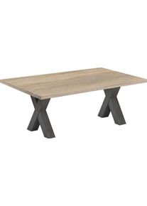 Couchtisch M&Auml;USBACHER "Big-System", braun (tischplatte: eiche s&auml;gerau), B:120cm H:47cm T:70cm, Tische, Couchtisch, TOPSELLER, Tisch, Wohnzimmertisch, aus MDF Holz