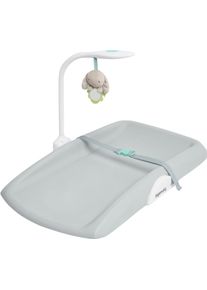Wickelauflage INGENUITY "Day & Night Sylvi Changing Pad", grau, B:43cm L:77cm, Kunststoff, Softschaum, Wickelauflagen, Wickelauflage, inkl. Nachtlicht