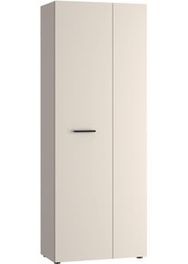 Schuhschrank FORTE "NET306", beige (kaschmir beige), B:68,7cm H:181,1cm T:36,5cm, Holzwerkstoff, Schr&auml;nke, Schuhschrank, Schuhschrank, inklusive Einlegb&ouml;den, verschiedene Dekore