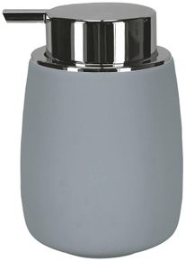 Seifenspender Kleine Wolke "Eclipse", beige (nebel), B:8,6cm H:13,1cm L:8,6cm, Gummi, Steinzeug, Dosierspender, Seifenspender