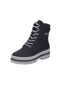 Winterstiefelette Rieker, Damen, Gr. 42, Warmfutter, schwarz, Nubuklederimitat, unifarben, Schuhe Winterstiefelette, Plateauboots, Winterboots, Stiefelette mit RiekerTEX-Membran