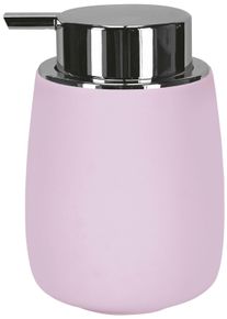 Seifenspender Kleine Wolke "Eclipse", rosa (erika), B:8,6cm H:13,1cm L:8,6cm, Gummi, Steinzeug, Dosierspender, Seifenspender