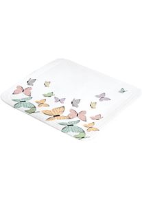 Duscheinlage KLEINE WOLKE "Butterflies", bunt (wei&szlig;, bunt), B:55cm L:55cm, PVC Schaum, Wanneneinlagen, Duscheinlage, mit Schmetterlingen, BxH: 55 x 55 cm