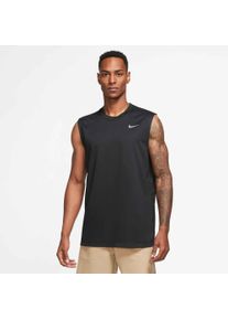 Tanktop Nike "Dri-FIT Legend Men's Sleeveless Fitness T-Shirt", Herren, Gr. L, schwarz, Obermaterial: 100% Polyester, Tops Tanktop, lockere Passform, aus weichem Material