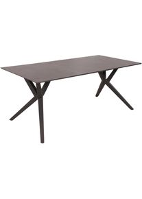 Garten-Essgruppe GARDEN PLEASURE "MATERA", anthrazit, schwarz, anthrazit, B:190cm H:110cm T:280cm, Aluminium, Holzwerkstoff, Kunststoff, Sitzm&ouml;bel-Sets, Garten-Essgruppe, mit Polsterung und verstellbar