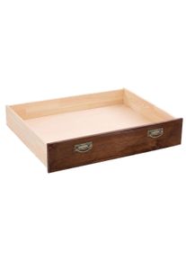 Schubkasten OTTO HOME "Konrad", dunkelbraun, B:83cm H:21,5cm T:70cm, Massivholz, Schubladen, Schubkasten, aus massivem Kiefernholz, FSC-zertifiziert, mit Kunststoff-Rollen
