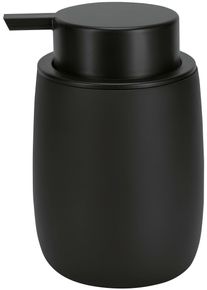 Seifenspender Kleine Wolke "Bonny", schwarz, B:8,5cm H:12,7cm L:8,5cm, Polyresin (Kunststein), Dosierspender, Seifenspender