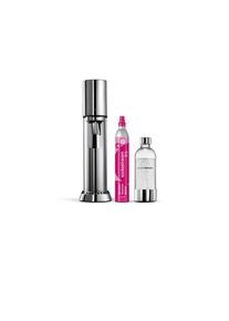 Wassersprudler SodaStream "ENSO Wassersprudler, Standard Pack", silber (metallfarben), B:16,1cm H:45cm T:27,2cm, Edelstahl, Wassersprudler, Wassersprudler, Hochwertiges Edelstahlgeh&auml;use