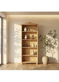 Regal OTTO HOME "Mette", beige (natur gebeizt, gewachst), B:77cm H:181cm T:30,5cm, Massivholz, Regale, Regal, aus massivem Kiefernholz, in unterschiedlichen Gr&ouml;&szlig;en und Farben
