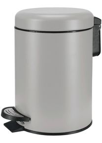 Kosmetikeimer Kleine Wolke "One", grau (platin), B:16,8cm H:25cm T:16,8cm, Metall, M&uuml;lleimer, Kosmetikeimer
