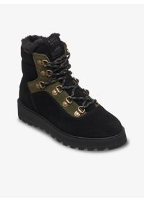 Winterboots Roxy "BRADIE", Damen, Gr. 42, Synthetik, winter moss, Leder, Schuhe Winterboots, Winterschuhe, Winterstiefel, Snowboots
