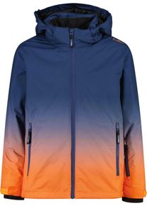 Winterjacke CMP "KID JACKET SNAPS HOOD", Jungen, Gr. 176, bunt (infinity), Obermaterial: 100% Polyester. Futter: 100% Polyester. Wattierung: 100% Polyester, Jacken Winterjacke, Atmungsaktiv und wasserdicht, abnehmbare Kapuze, f&uuml;r Alpinski-Einsatz