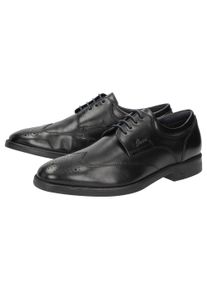 Schn&uuml;rschuh Sioux "Foriolo-708-H", Herren, Gr. 45 (UK 10 1/2), schwarz, Obermaterial: 100% Kalbsleder CAL. 100% Gummi rubber., Schuhe Schn&uuml;rschuh