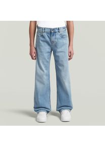 G-Star Raw Loose-fit-Jeans G-STAR "KIDS, JUDEE LOOSE G", M&auml;dchen, Gr. 6 (116), N-Gr, blau (lt indigo aged), Denim/Jeans, Obermaterial: 100% Baumwolle, loose fit lang, Jeans Loose-fit-Jeans, mit regul&auml;rem Bund, Baumwoll-Denim