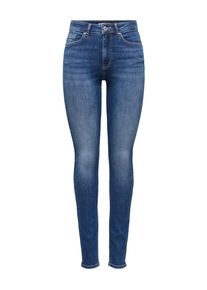 High-waist-Jeans Only "ONLBLUSH HIGH WAIST SKINNY DNM BOX", Damen, Gr. S (36), L&auml;nge 30, blau (dunkelblau denim), Denim/Jeans, Obermaterial: 92% Baumwolle, 6% Elastomultiester, 2% Elasthan, unifarben, skinny fit lang, Jeans High-waist-Jeans, Baumwollmischung, skinny fit