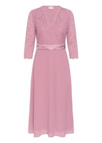 Midikleid Kaffe "Damen Kleid KAlacy", Damen, Gr. XL, N-Gr, rosa (polignac), Obermaterial: 90% Polyamid PA. 10% Elasthan EL., Kleider Midikleid