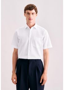 Businesshemd SEIDENSTICKER "Schwarze Rose", Herren, Gr. S( 37-38), normale &Auml;rmell&auml;ngen, wei&szlig;, 100% Baumwolle, unifarben, regular fit, Hemden Businesshemd, Regular 1/2 Kentkragen Uni
