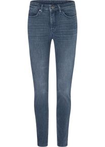 Skinny-fit-Jeans MAC, Damen, Gr. 34, L&auml;nge 34, blau (basic blau used washed), Denim/Jeans, Obermaterial: 90% Baumwolle, 6% Elastomultiester, 4% Elasthan, skinny fit kn&ouml;chellang, Jeans Skinny-fit-Jeans, im Five-Pocket Style