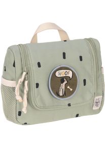 L&auml;ssig Kulturbeutel L&Auml;SSIG "Happy Prints, Mini Washbag, Light Olive", M&auml;dchen, Gr. B/H/T: 20cm x 15cm x 6,5cm, gr&uuml;n (olive), Polyester, Taschen Kulturbeutel