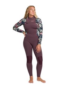 Neoprenanzug Roxy "3/2mm Swell Natural", Damen, Gr. XXS, lila (schwarz multi), Obermaterial:100% Polychloropren;, Badeanz&uuml;ge Neoprenanzug