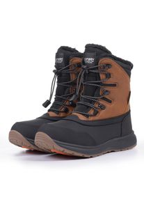 Winterboots Icepeak "ALMONT MS", Damen, Gr. 37, w&auml;rmend, braun (amber), Synthetik, Textil, Schuhe Winterboots, Winterschuhe, wasserabweisend, gef&uuml;ttert