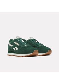 Sneaker Reebok CLASSIC "CLASSIC LEATHER RIPPLE", Herren, Gr. 44, heritagegr&uuml;n, chalk, gum, Leder, Synthetik, Textil, Schuhe Sneaker